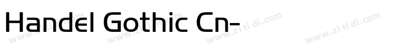 Handel Gothic Cn字体转换